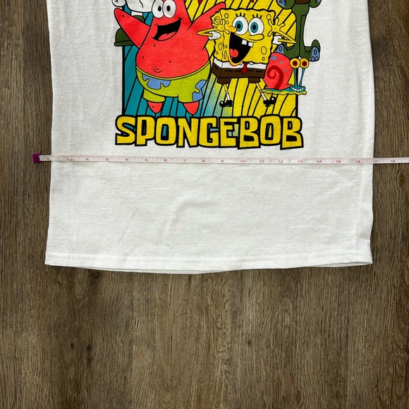 Women Nickelodeon White SpongeBob Short Sleeve Tee Size Small - Picture 6 of 6